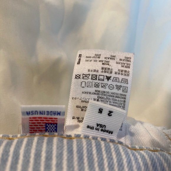 American Apparel Jean striped shorts - Picture 3 of 3